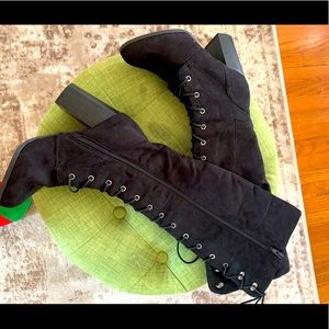 High boots knees black